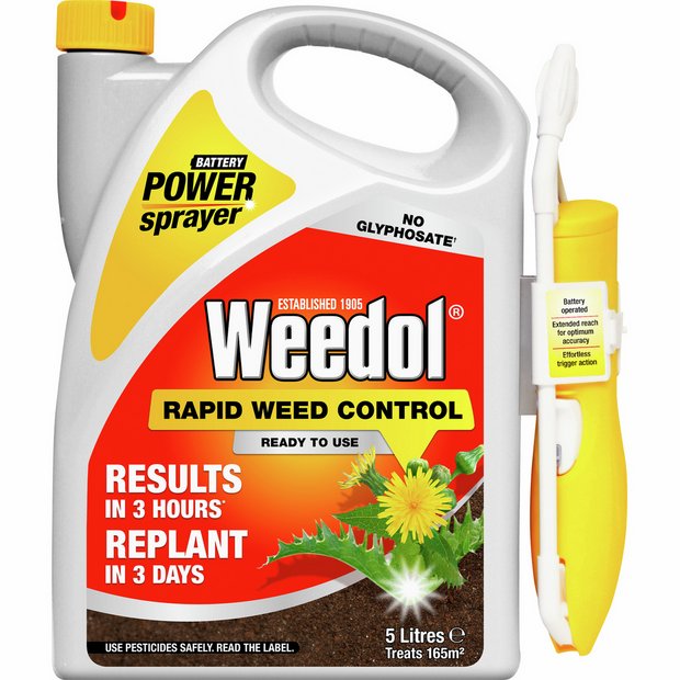 Weedol Rapid Weedkiller 5L with power sprayer, UK version