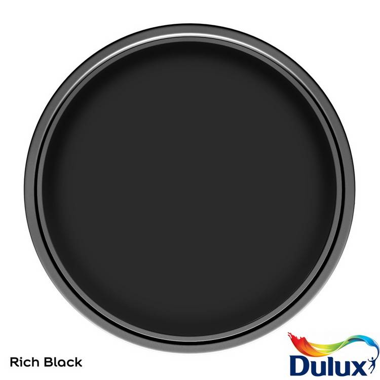 Dulux Easycare Washable & Tough Matt Paint Rich Black 2.5L - British product
