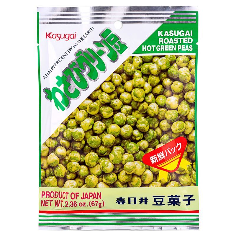 Kasugai roasted hot green peas with wasabi, UK version