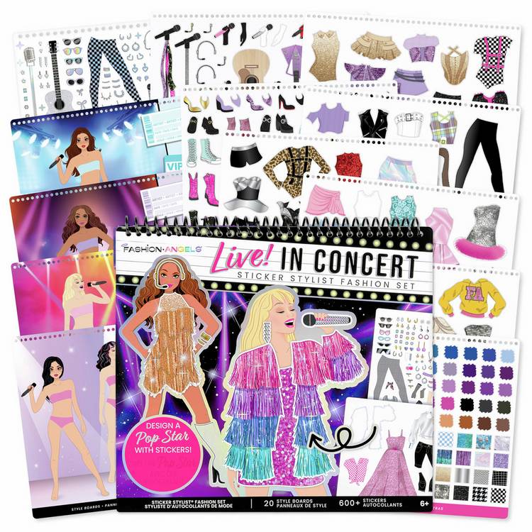 Fashion Angels Live! In Concert sticker set, UK version