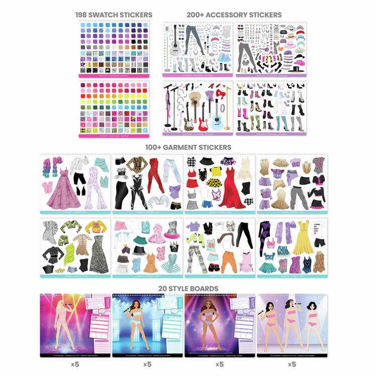 Fashion Angels Live! In Concert sticker set, UK version