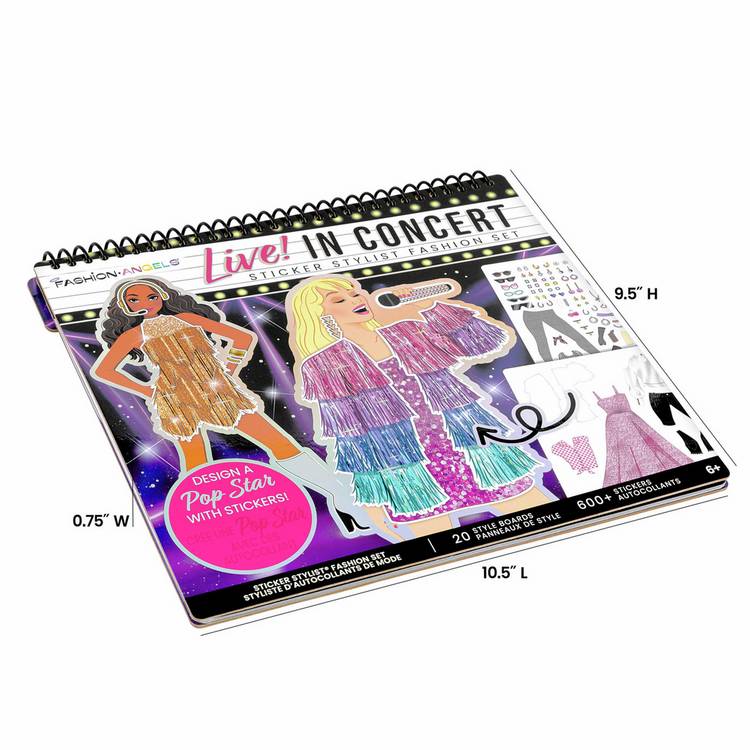 Fashion Angels Live! In Concert sticker set, UK version