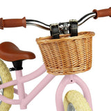Bigjigs kids balance bike pink 12 inch wheels, imported from the UK