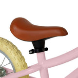Bigjigs kids balance bike pink 12 inch wheels, imported from the UK
