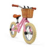 Bigjigs kids balance bike pink 12 inch wheels, imported from the UK
