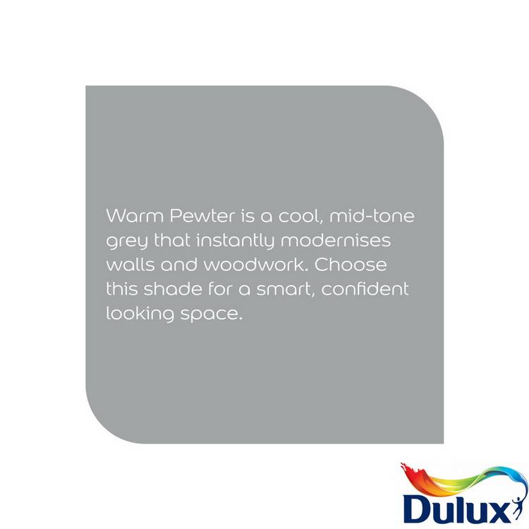 Dulux paint Warm Pewter 2.5L (British brand)