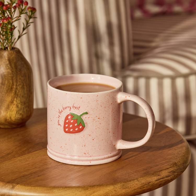 Argos Home strawberry ceramic mug 280ml (British brand)