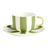 Habitat teacup and saucer hand-painted stripe 230ml, imported from the UK