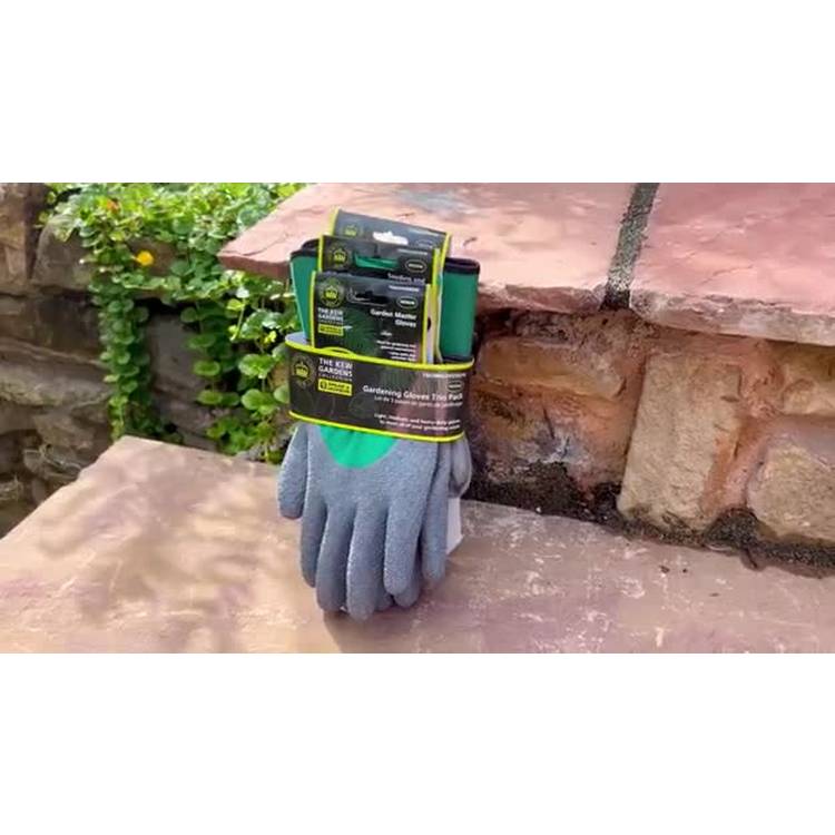 Spear & Jackson gardening gloves trio pack large - British product