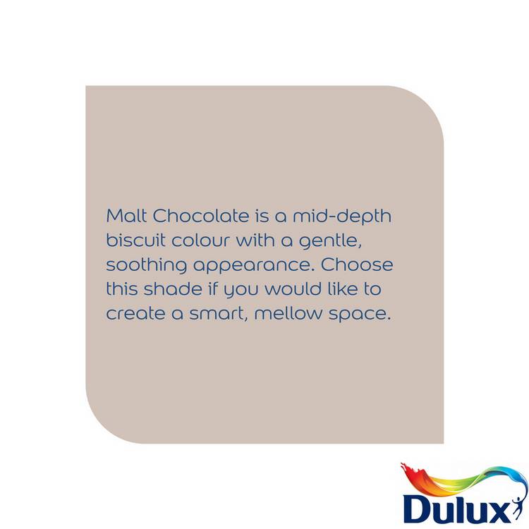 Dulux Easycare Washable Matt paint Malt Chocolate 2.5L - British product