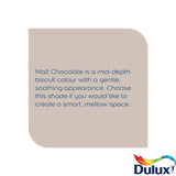 Dulux Easycare Washable Matt paint Malt Chocolate 2.5L - British product