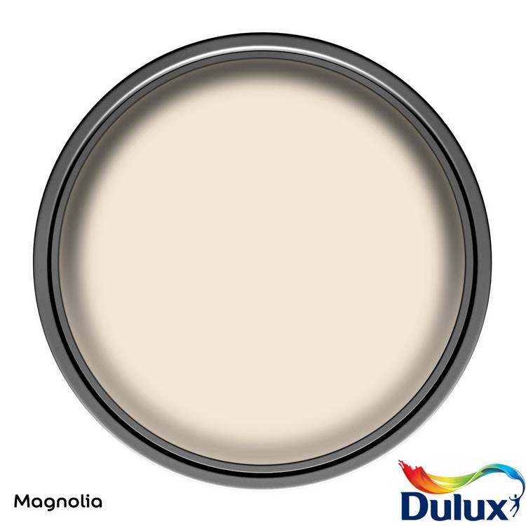 Dulux silk finish magnolia paint 5L, imported from the UK