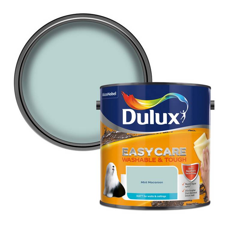 Dulux Easycare Matt paint Mint Macaroon 2.5L, imported from the UK