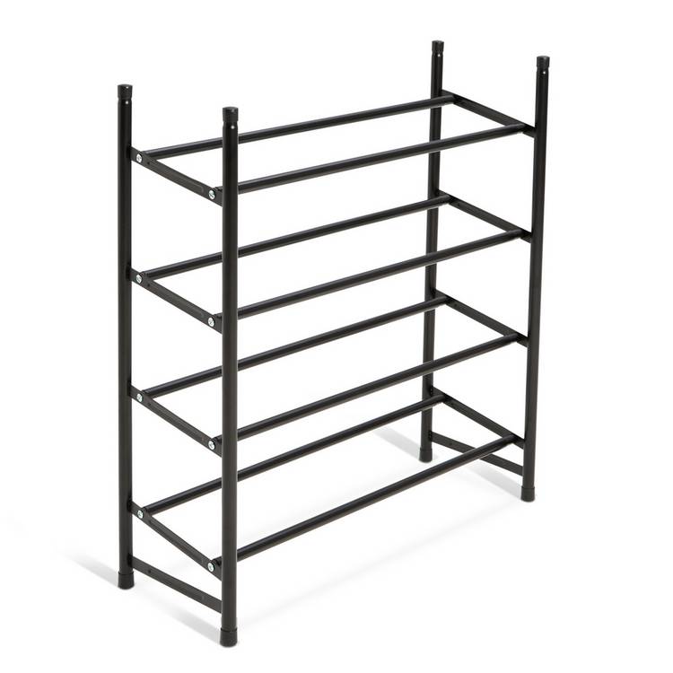 Argos Home Yori black extendable shoe rack - British product