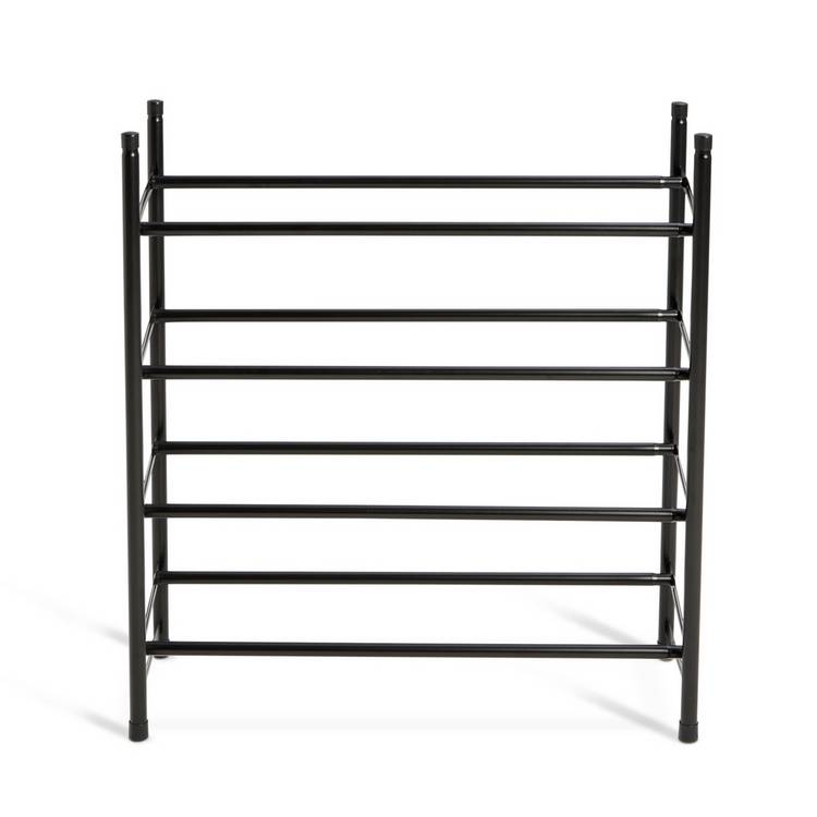 Argos Home Yori black extendable shoe rack - British product