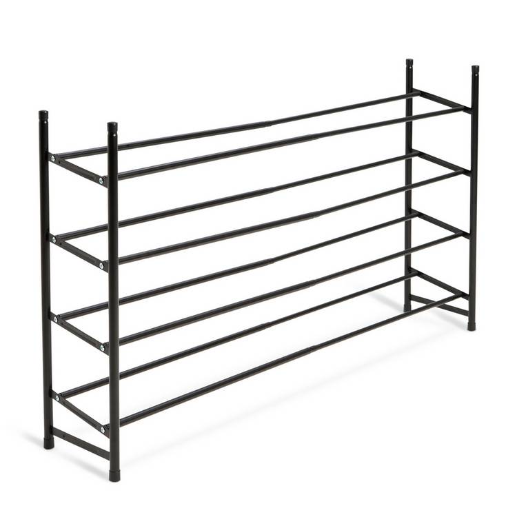 Argos Home Yori black extendable shoe rack - British product