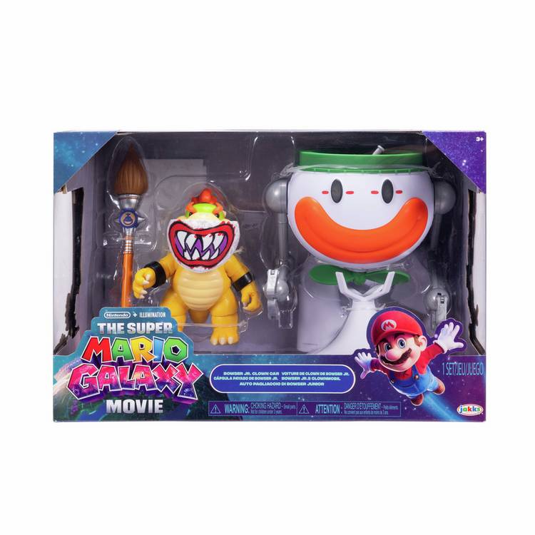 Super Mario Bowser Jr. and Clown Car playset 22.86cm - British product