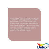 Dulux Easycare Matt Paint 2.5L Pressed Petal, imported from the UK
