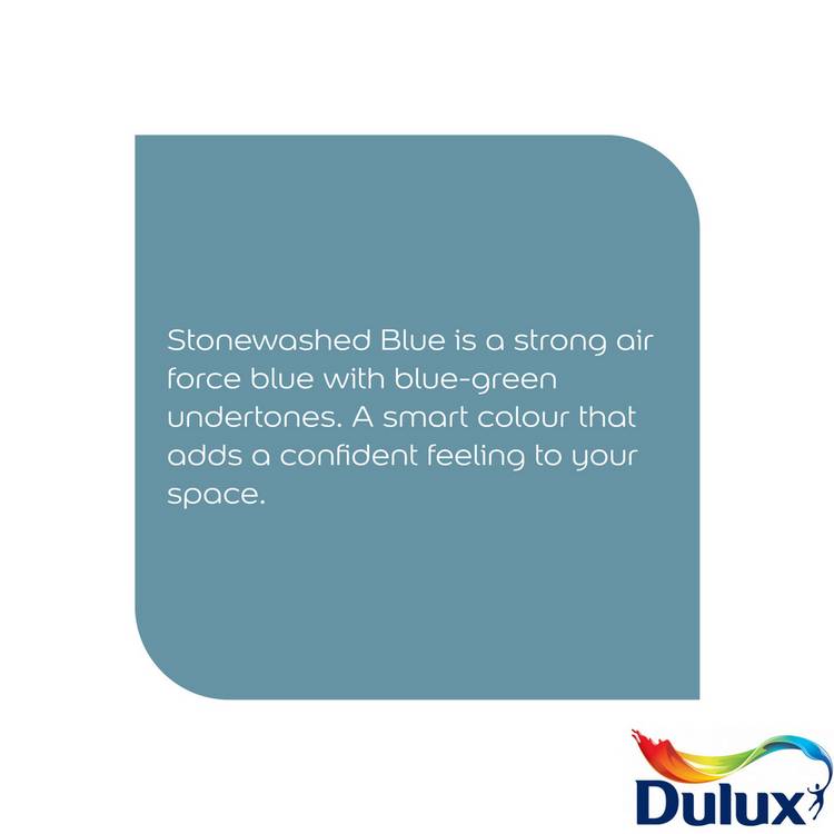 Dulux Easycare Washable Matt paint Stonewashed Blue 2.5L, UK version
