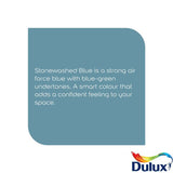Dulux Easycare Washable Matt paint Stonewashed Blue 2.5L, UK version