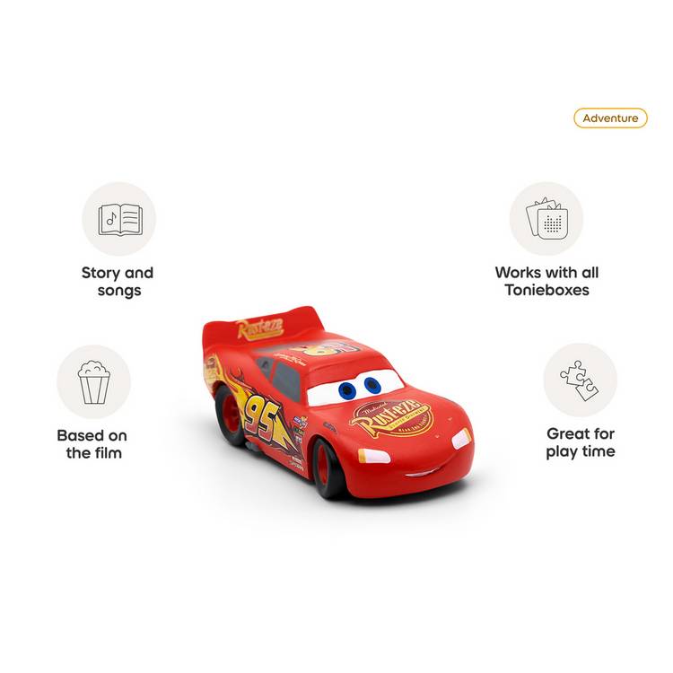 Tonies Lightning McQueen audio Tonie character, imported from the UK