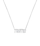 NOA Mama Necklace white gold diamond 0.27ct, UK version