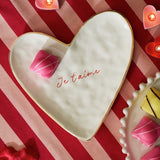Argos Home Je t'aime heart plate 19.6cm, imported from the UK