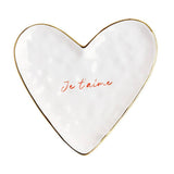 Argos Home Je t'aime heart plate 19.6cm, imported from the UK