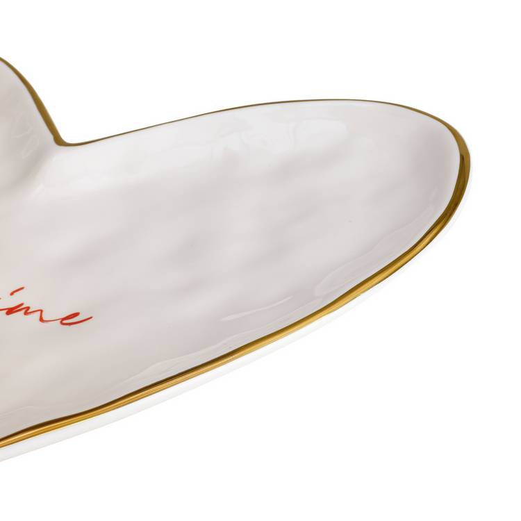 Argos Home Je t'aime heart plate 19.6cm, imported from the UK