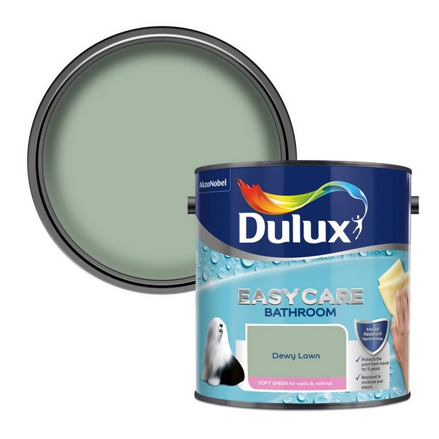 Dulux Dewy Lawn bathroom paint 2.5L, UK version