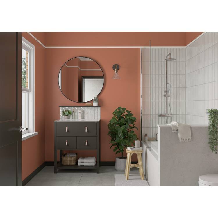 Dulux Easycare Bathroom Paint Frosted Papaya 2.5L (British brand)