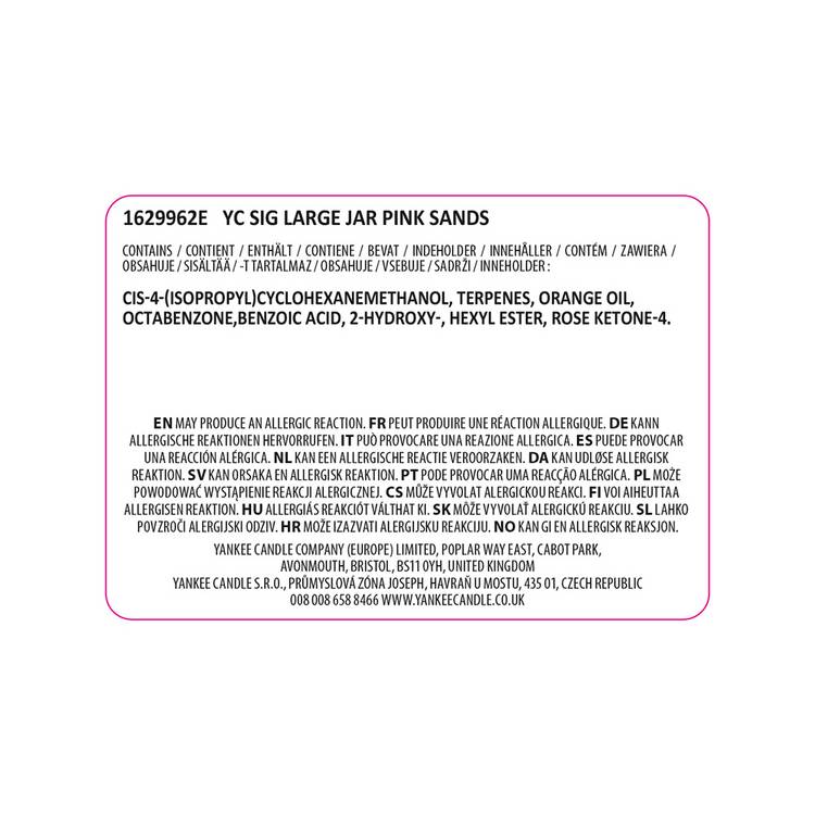 Yankee Pink Sands scented candle 567g - British product