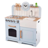 Argos Tidlo Wooden Country Play Kitchen Pretend Play Kitchen (H92 x W32.3 x D77 cm)- Buy online at McGrocer