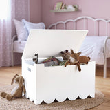 Habitat Joni scalloped toy box white 80L, UK version