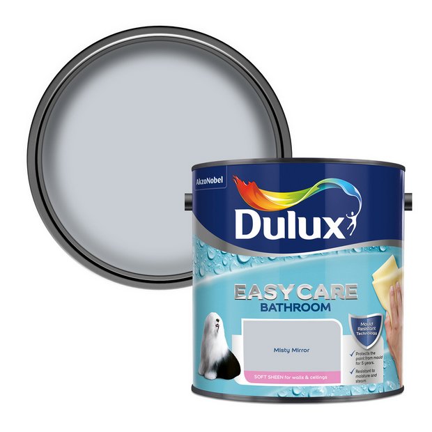 Dulux bathroom paint Misty Mirror grey 2.5L (British brand)
