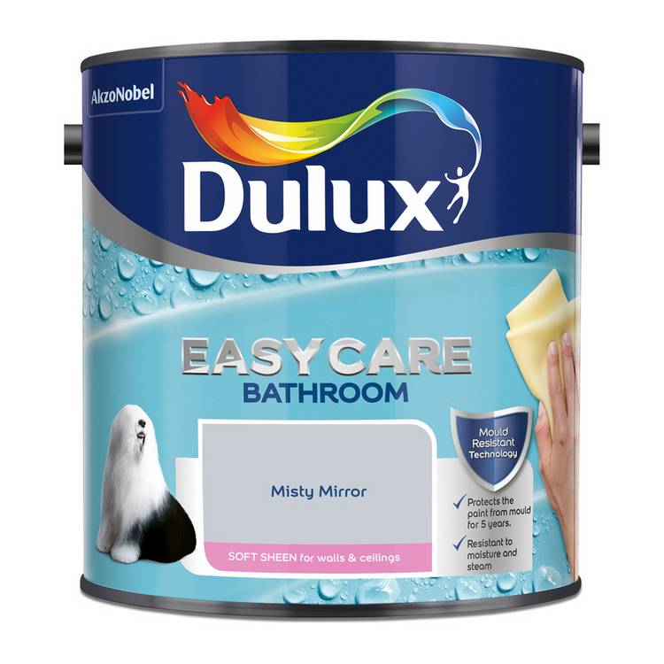 Dulux bathroom paint Misty Mirror grey 2.5L (British brand)