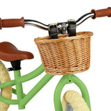 BIGJIGS kids balance bike green 12-inch, imported from the UK