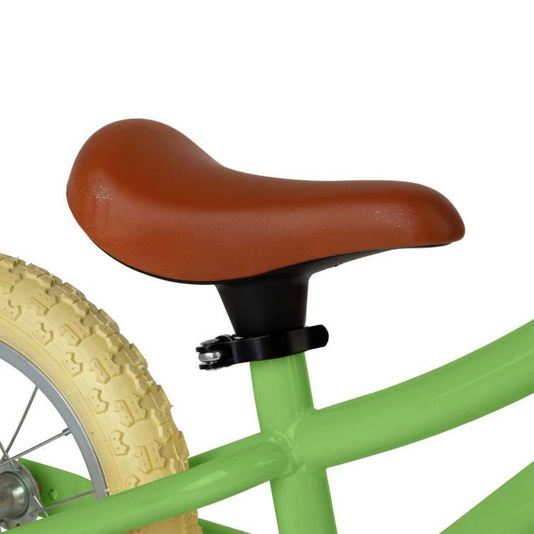 BIGJIGS kids balance bike green 12-inch, imported from the UK