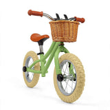 BIGJIGS kids balance bike green 12-inch, imported from the UK