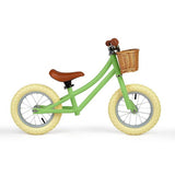 BIGJIGS kids balance bike green 12-inch, imported from the UK