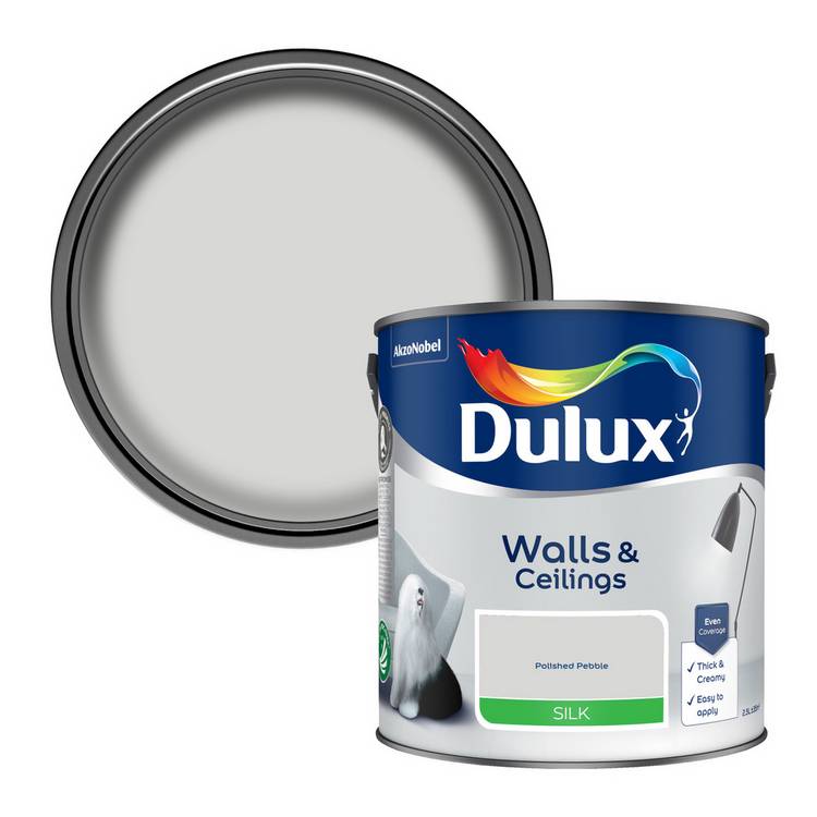 Dulux Polished Pebble silk paint 2.5L - British product