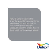 Dulux Easycare Bathroom Soft Sheen Paint Natural Slate 2.5L, imported from the UK