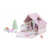 Chad Valley wooden fairy playhouse with furniture and fairies, UK version