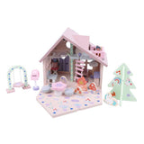 Chad Valley wooden fairy playhouse with furniture and fairies, UK version