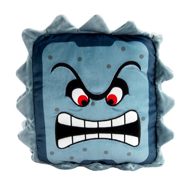 Super Mario Thwomp plush from Club Mocchi-Mocchi - British product