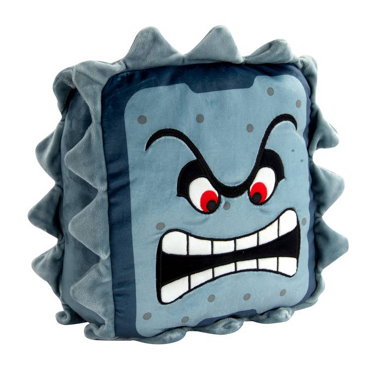 Super Mario Thwomp plush from Club Mocchi-Mocchi - British product