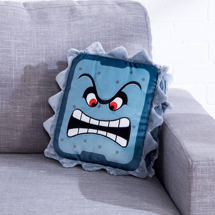 Super Mario Thwomp plush from Club Mocchi-Mocchi - British product