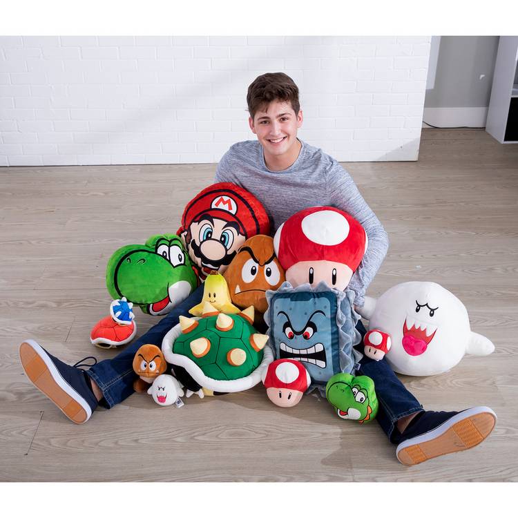 Super Mario Thwomp plush from Club Mocchi-Mocchi - British product