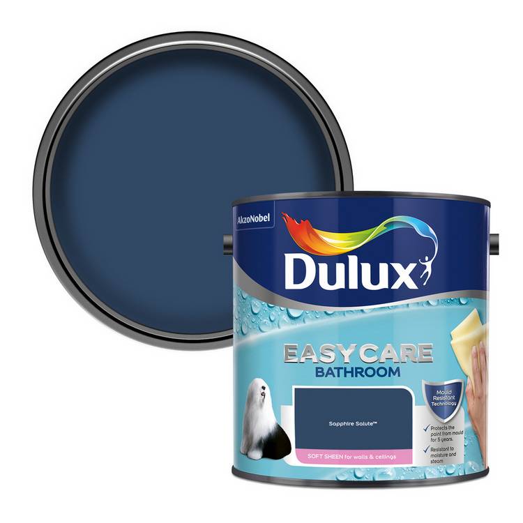 Dulux bathroom paint Sapphire Salute 2.5L - British product
