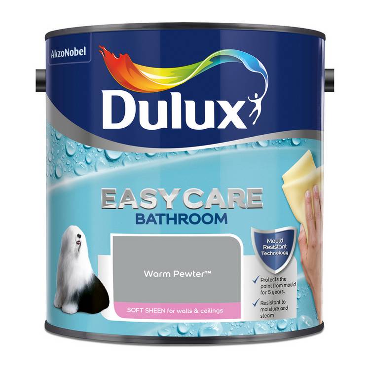 Dulux bathroom paint Warm Pewter 2.5L - British product